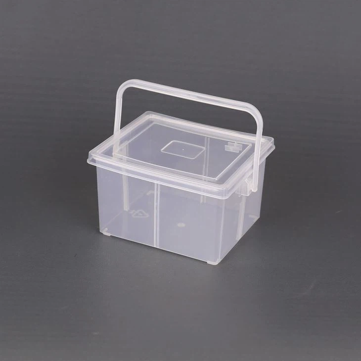 1.0L Square Clear Plastic Bucket
